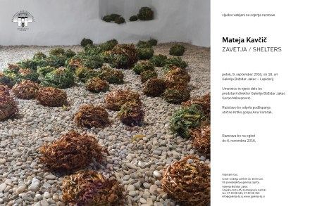 v petek 9.9. 2016 vabim na razstavo Zavetja, v razstavne prostore Lapidarija v Galerijo Božidar Jakac v Kostanjevico na Krki